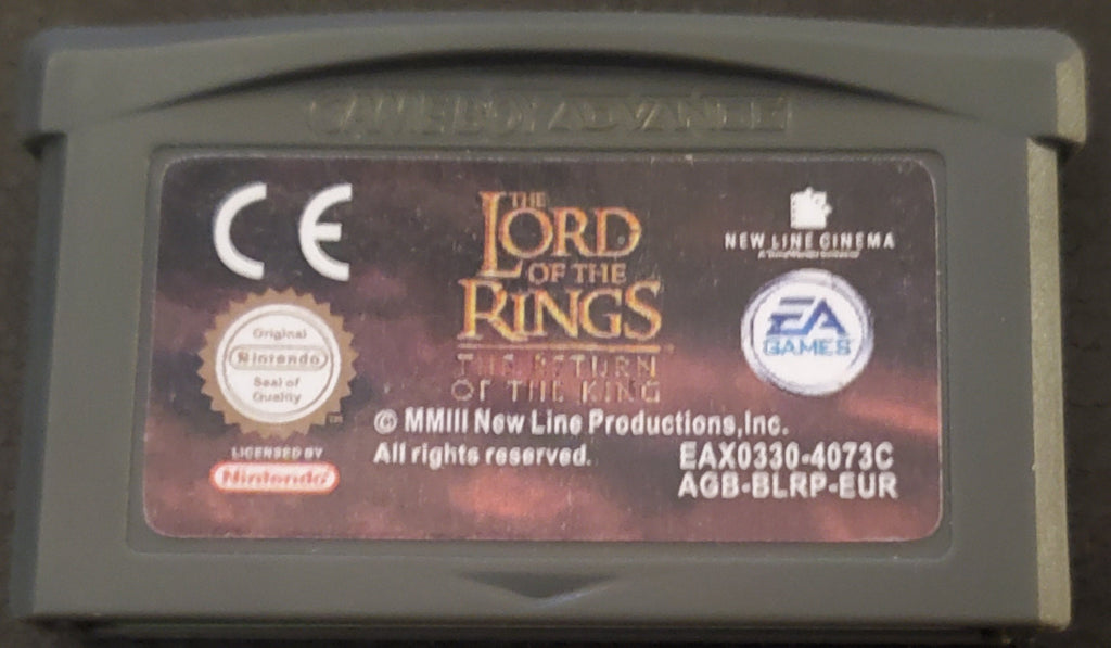 Lord of the Rings The Return of the King GBA Video Game Boy Advance 2003 EUR