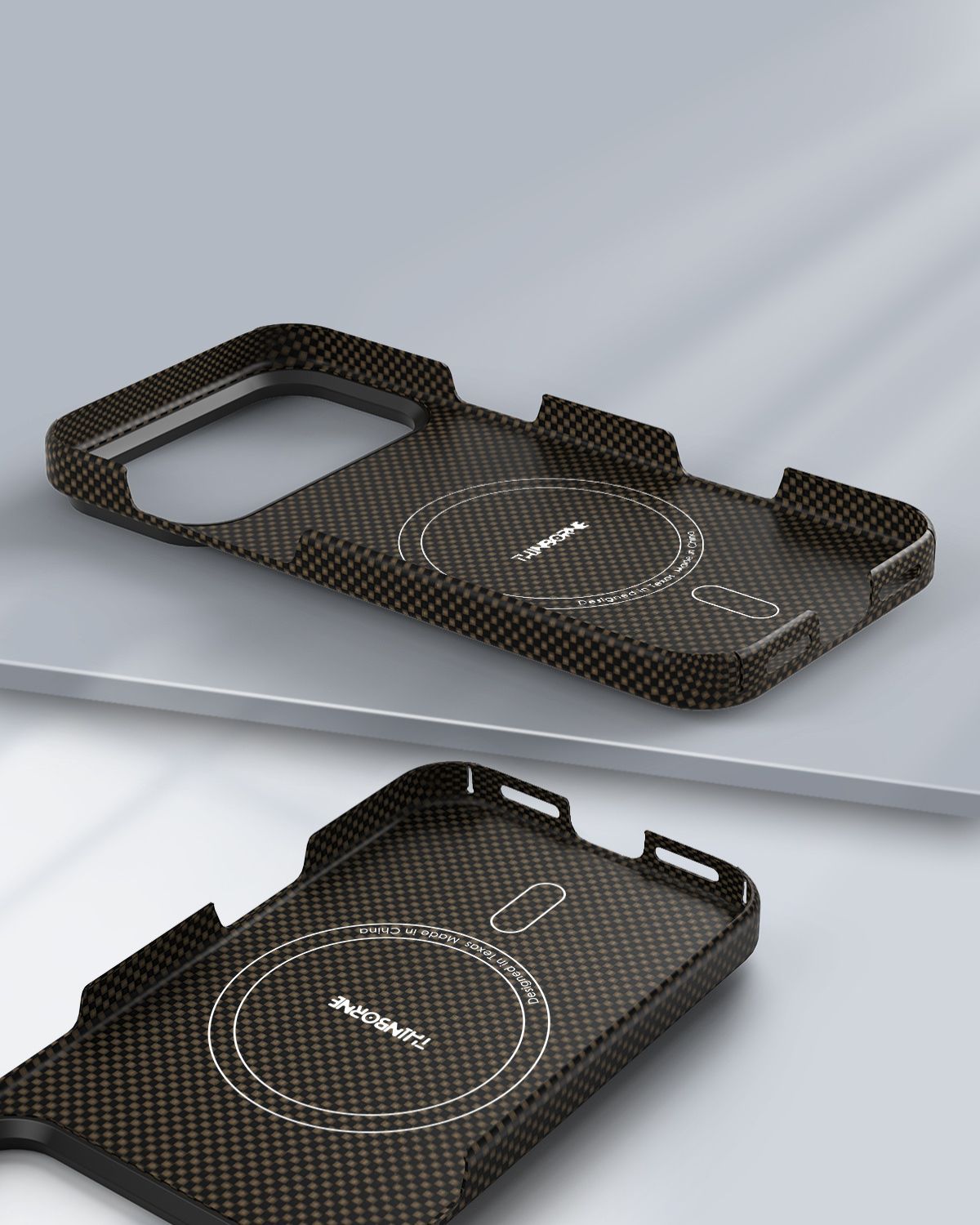 iPhone 17 Pro Max Case - Super Thin | Aramid Fiber | MagSafe - Brown|Black