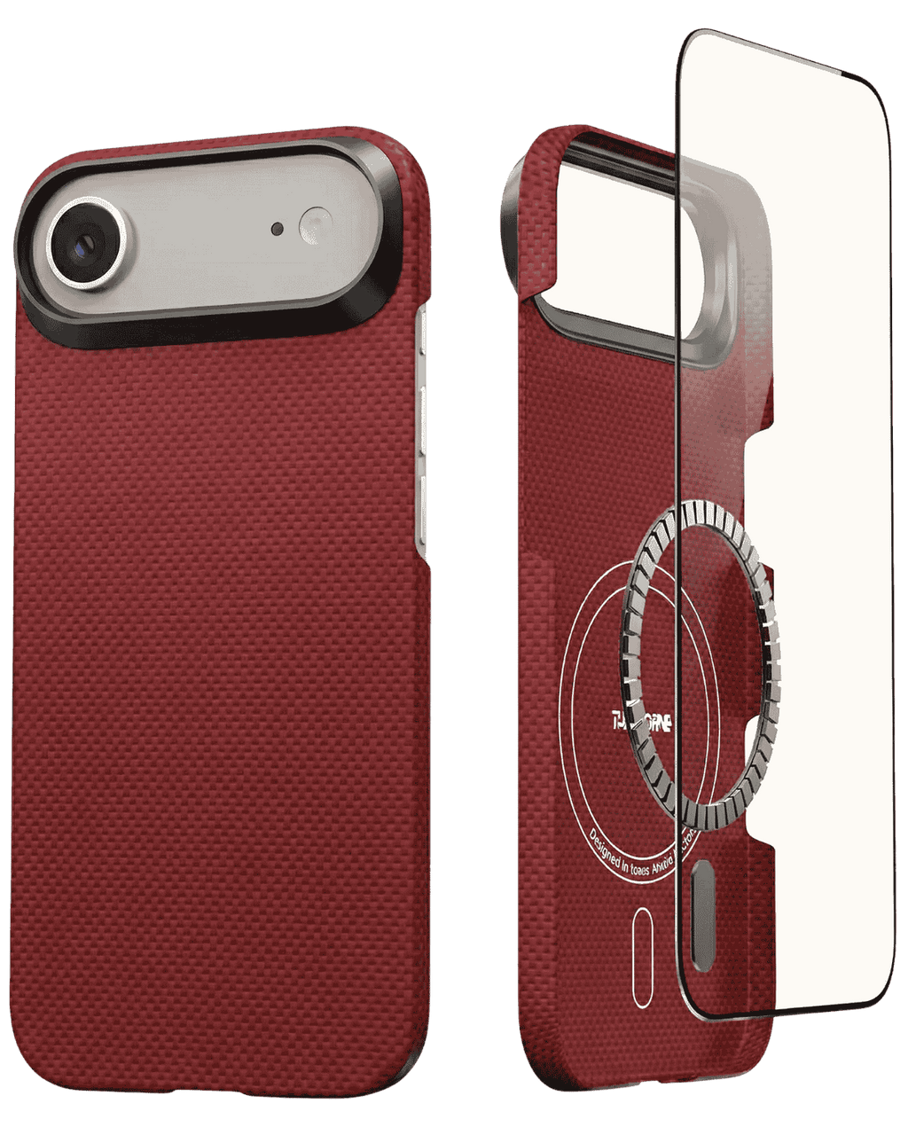 iPhone Air Case - Super Thin | Aramid Fiber | MagSafe - Crimson